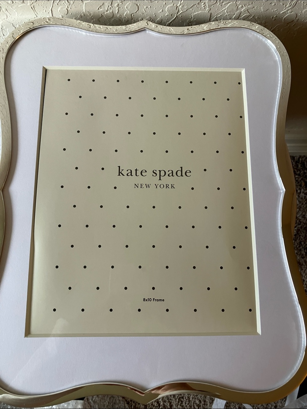 kate spade x Lenox: Crown Point Silver Tone Decorative Picture Frame- 8”x10”